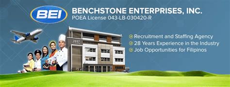 Benchstone Enterprises, Inc. – Recruitment Agency in the .